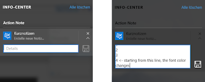 Action Center Glitch