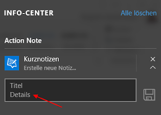 Action Center Cursor